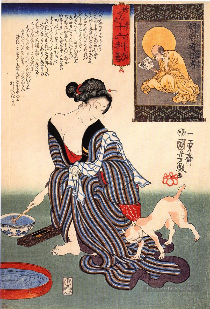 women 20 Utagawa Kuniyoshi Ukiyo e Peintures à l'huile
